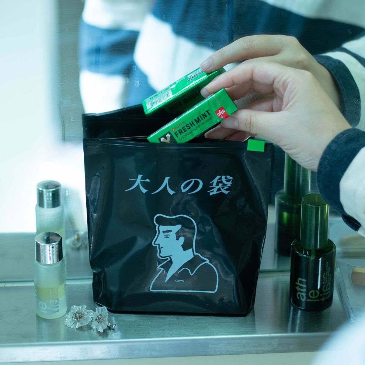 Hightide New Retro Zipper Bag M (Pack of 6)