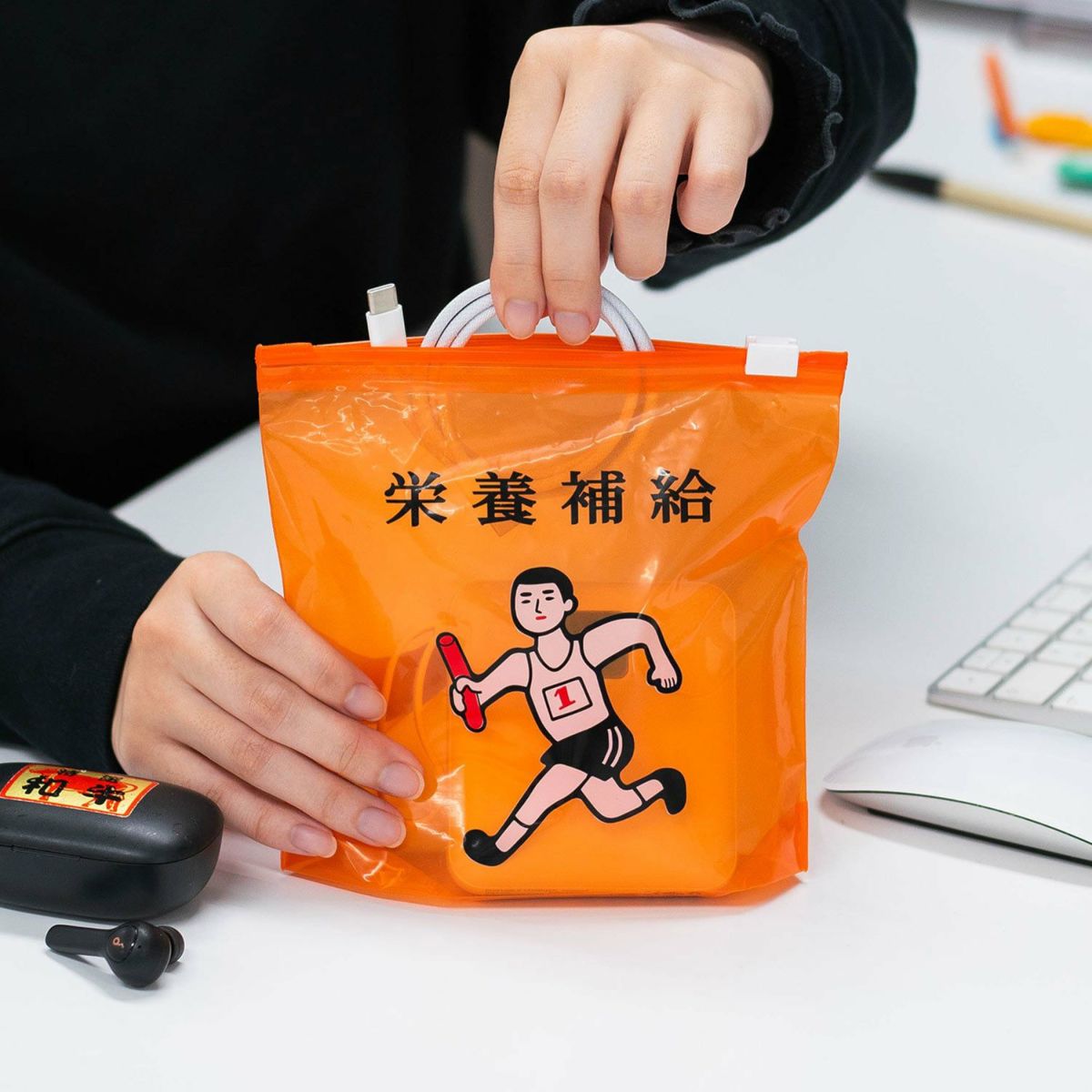 Hightide New Retro Zipper Bag M (Pack of 6)