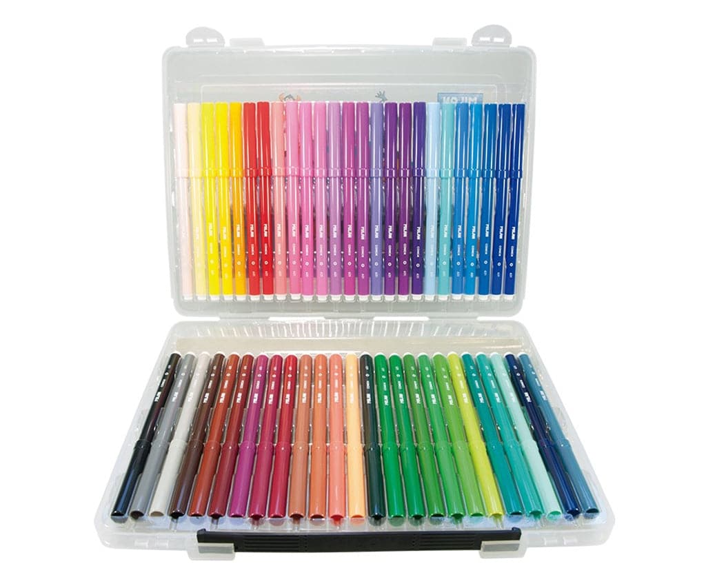 Milan Fibrepen Colouring Pens - Case of 50 Colours