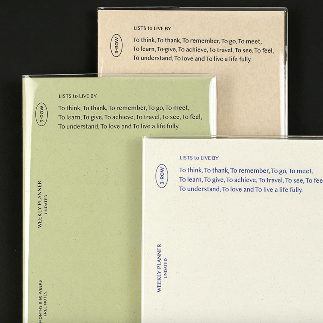 Paperian Lists To Live By Undated Planner