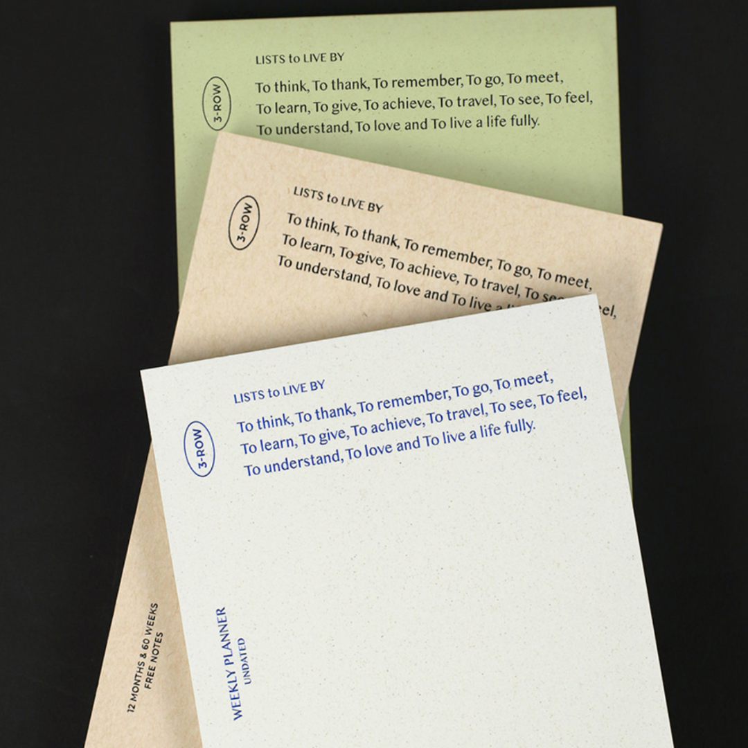 Paperian Lists To Live By Undated Planner