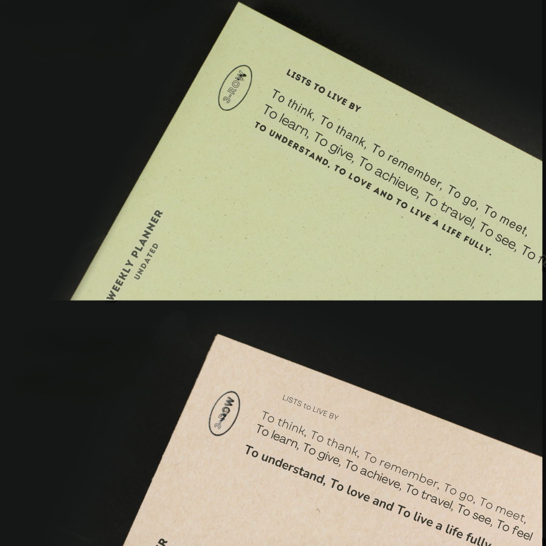 Paperian Lists To Live By Undated Planner