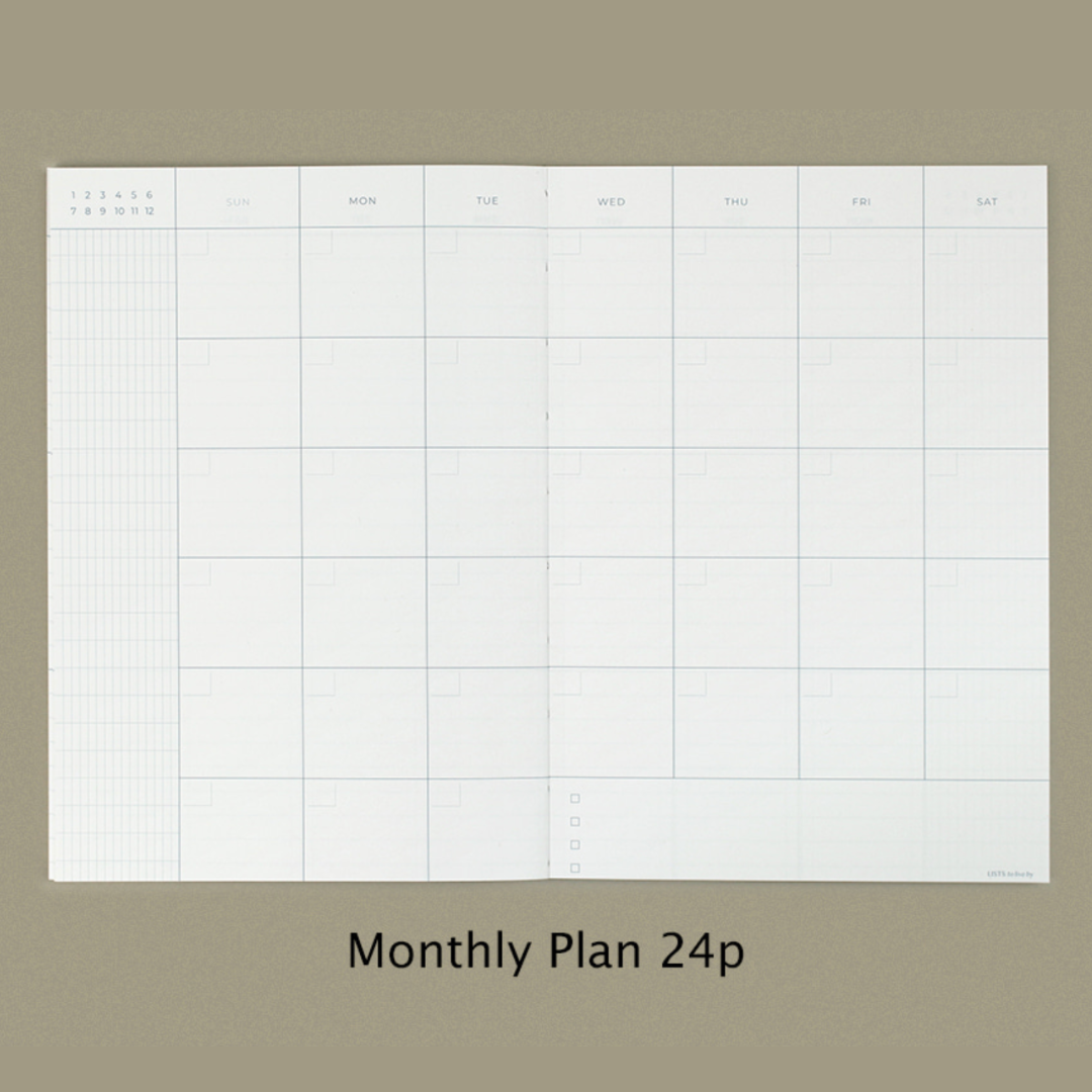Paperian Lists To Live By Undated Planner