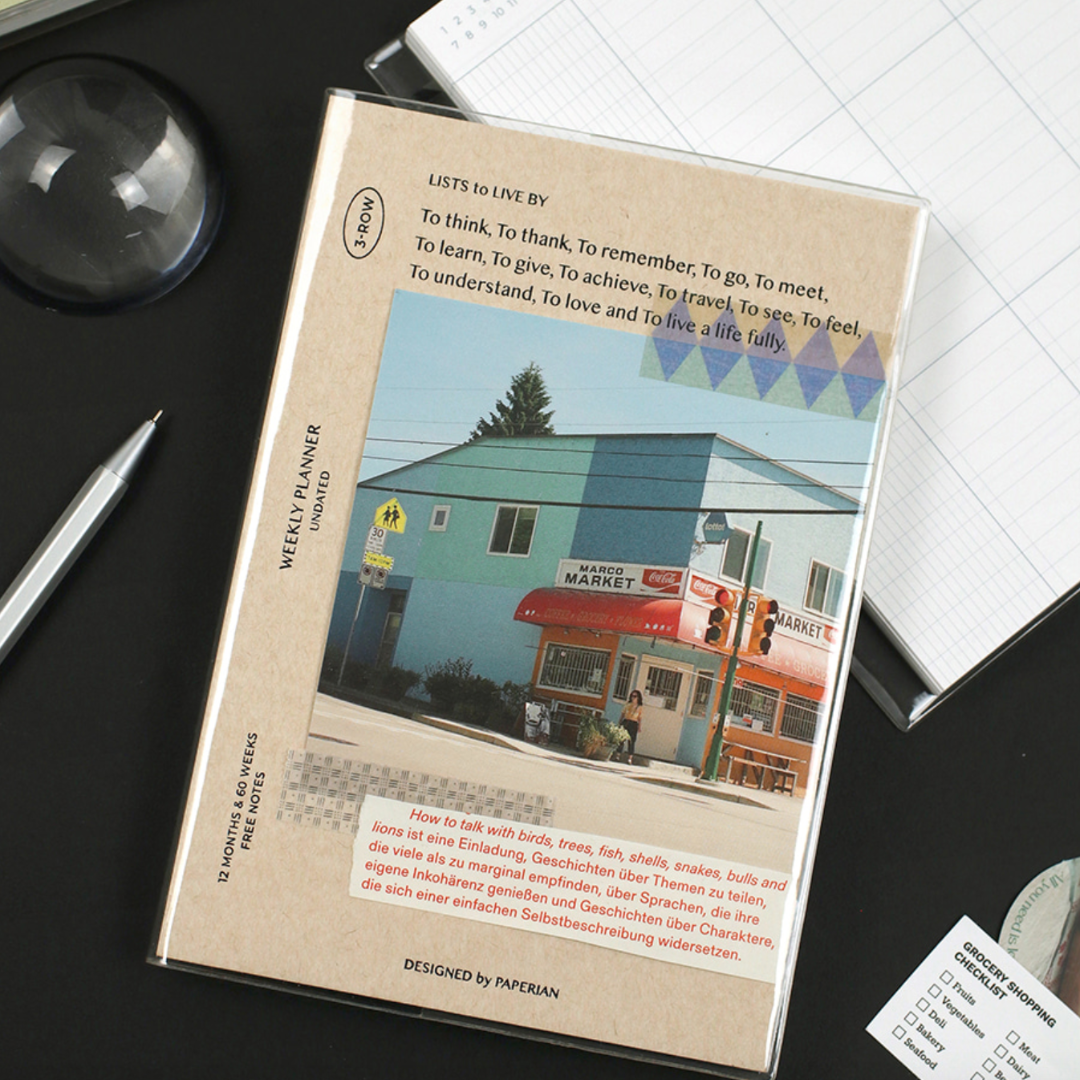 Paperian Lists To Live By Undated Planner