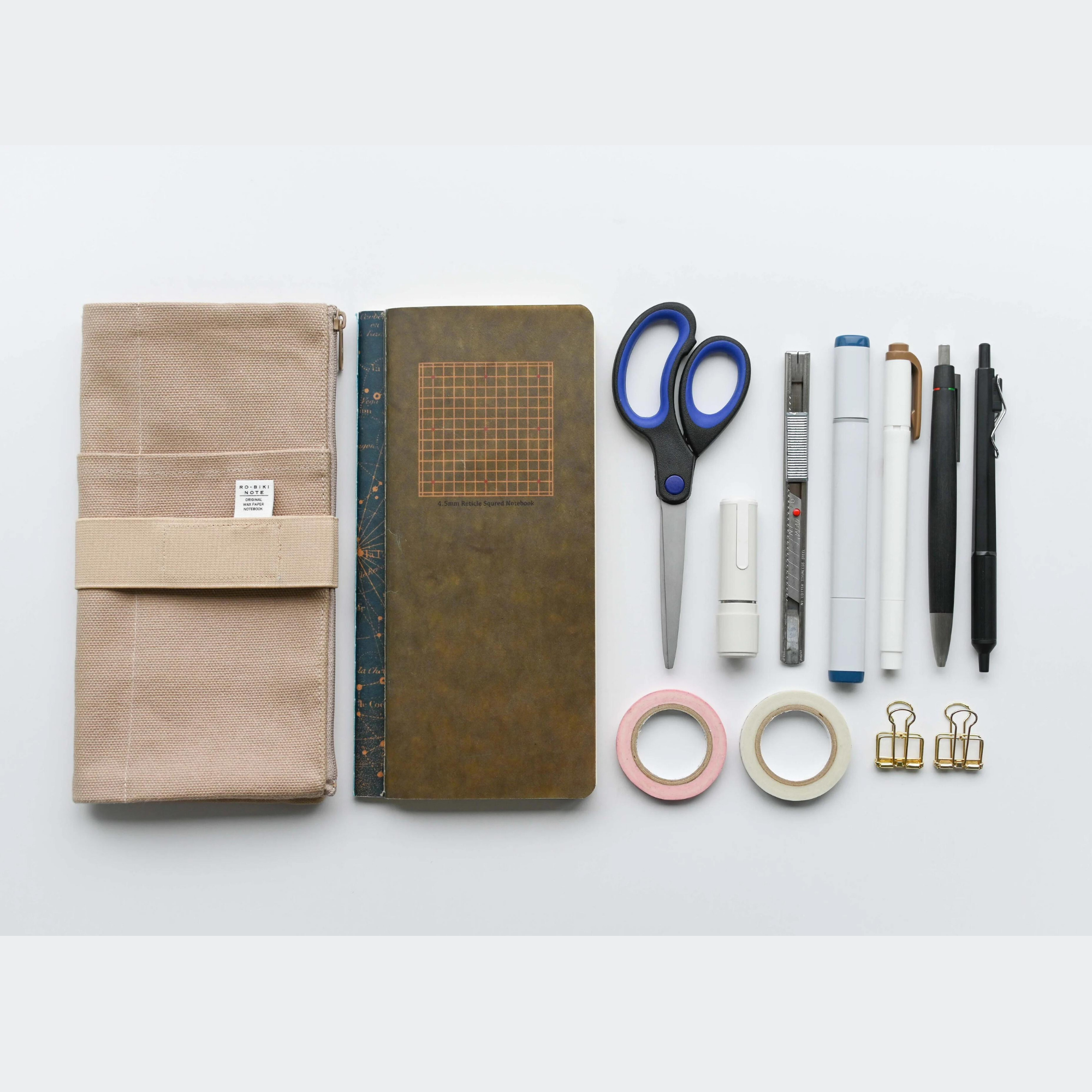 Yamamoto Paper RO‑BIKI NOTE Canvas Cover