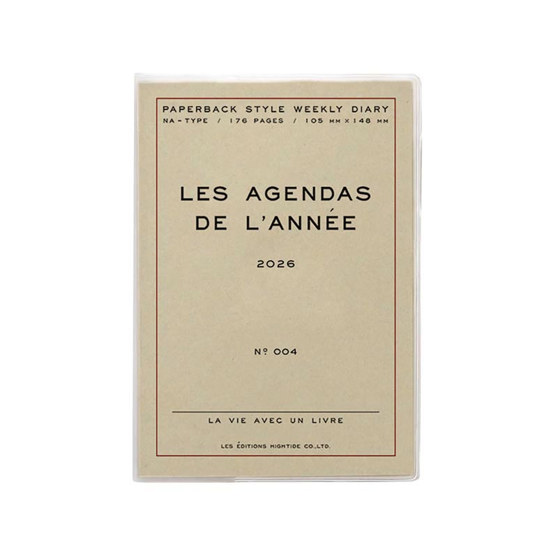 Hightide 2026 Les Agendas De L'année A6 Block Weekly Planner