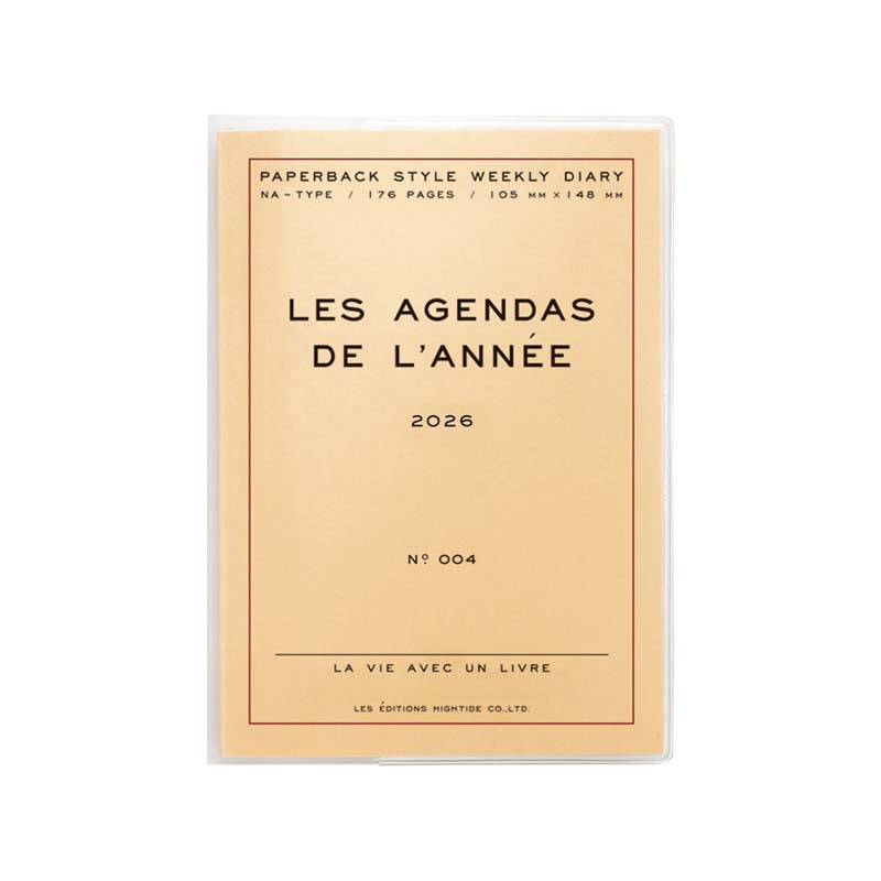 Hightide 2026 Les Agendas De L'année A6 Block Weekly Planner