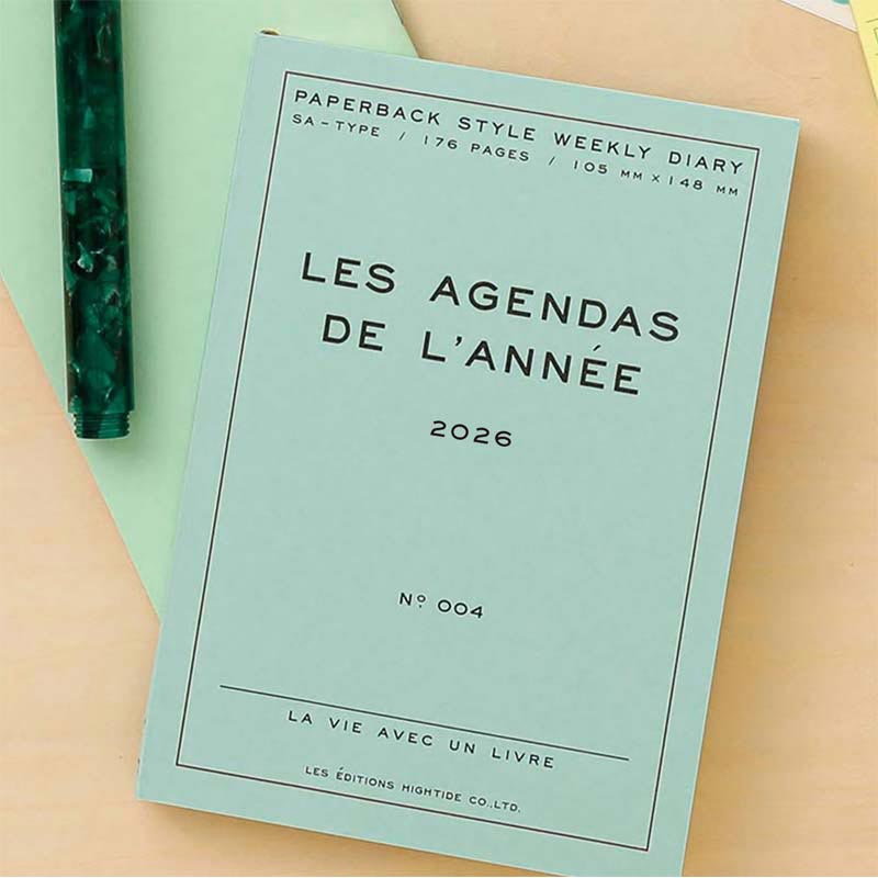 Hightide 2026 Les Agendas De L'année A6 Block Weekly Planner
