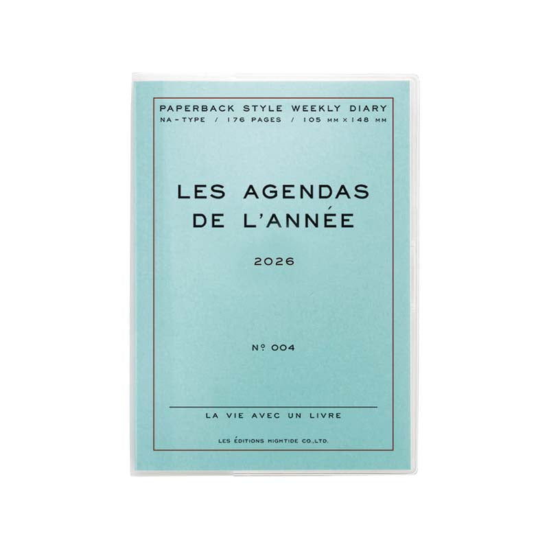 Hightide 2026 Les Agendas De L'année A6 Block Weekly Planner