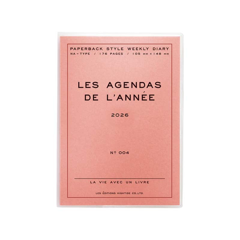 Hightide 2026 Les Agendas De L'année A6 Block Weekly Planner