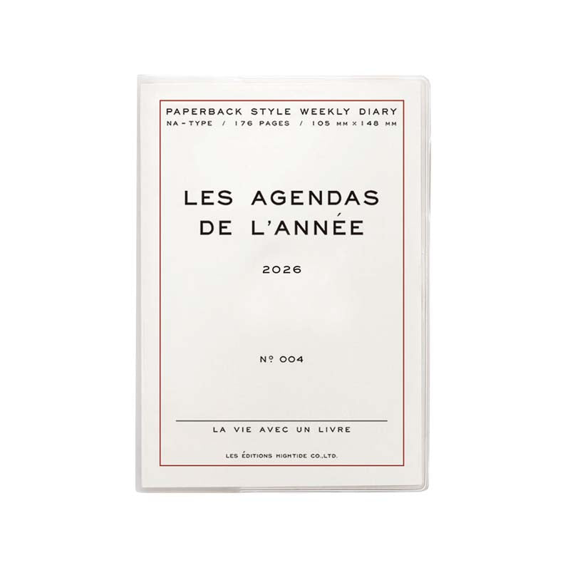 Hightide 2026 Les Agendas De L'année A6 Block Weekly Planner