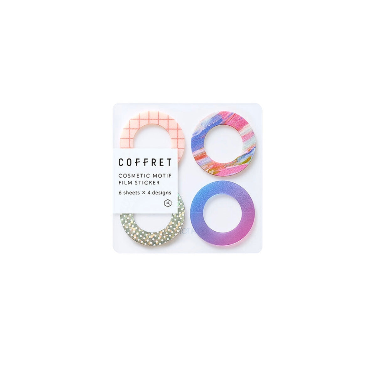 KING JIM COFFRET Cosmetic Film Sticker Set
