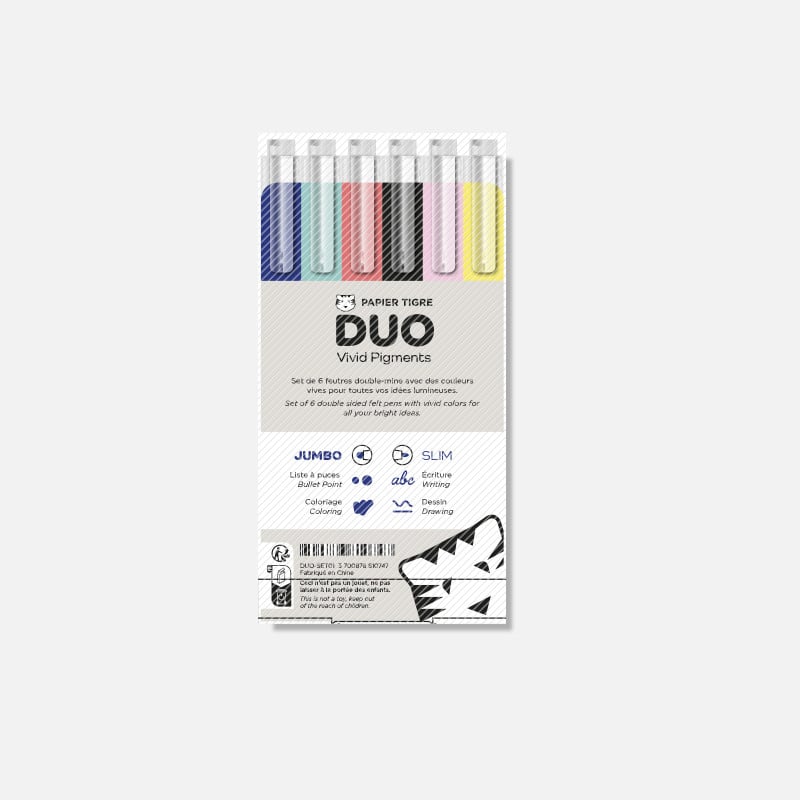 Papier Tigre Duo Felt Pens Set