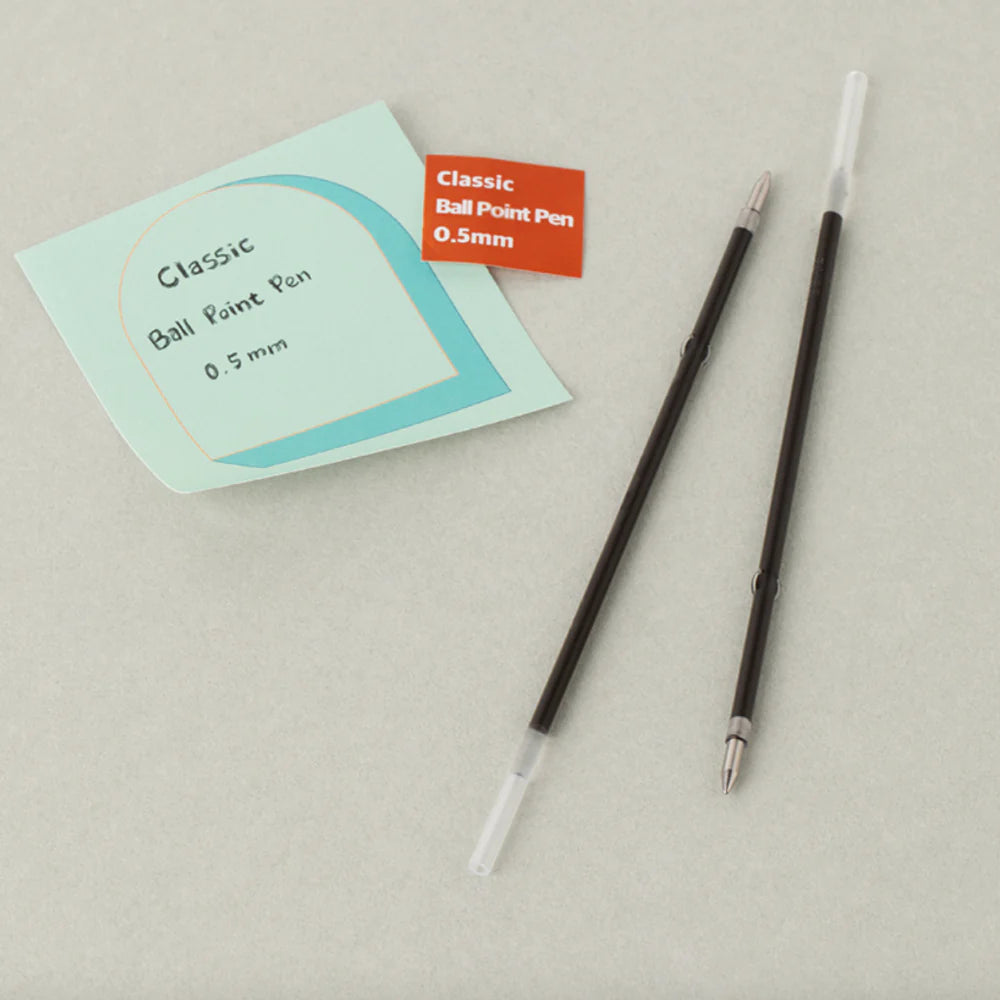 Livework LIFE & PIECES Classic Ballpoint Refill 0.5mm Black - REFILL