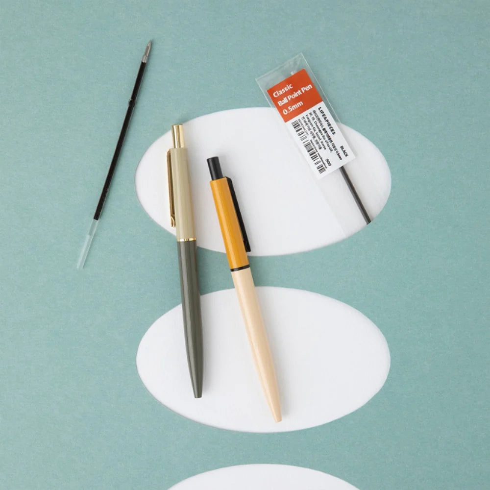 Livework LIFE & PIECES Classic Ballpoint Refill 0.5mm Black - REFILL