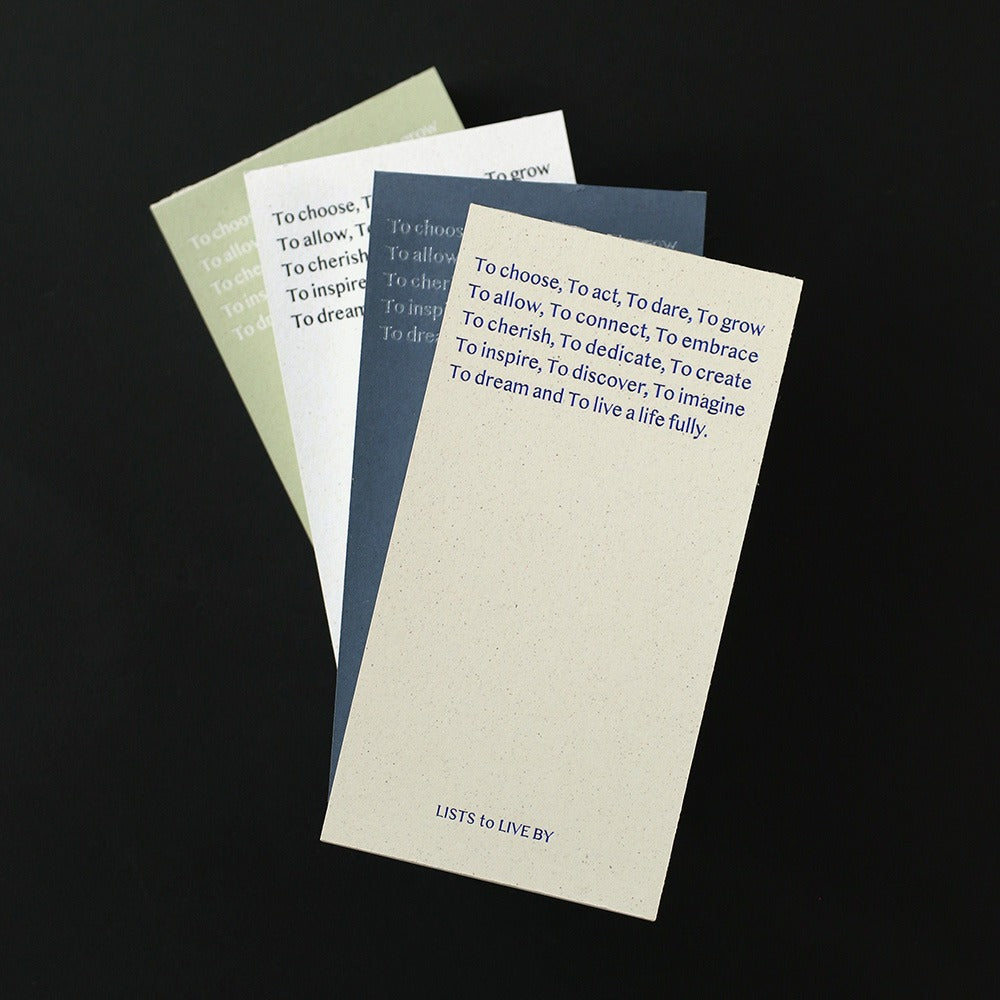Paperian Lists To Live By Daily Handy Planner