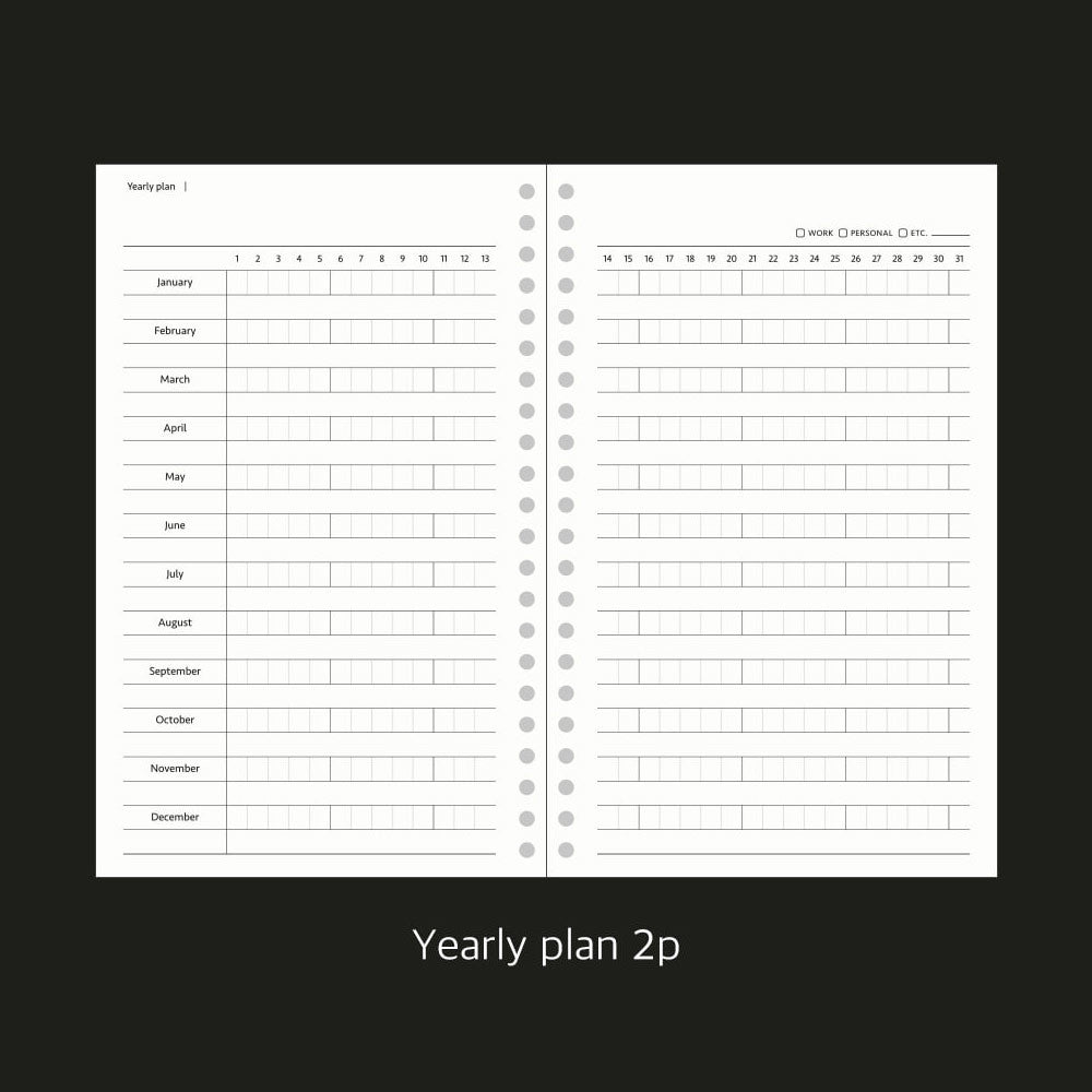 Paperian Archive Undated Weekly Planner