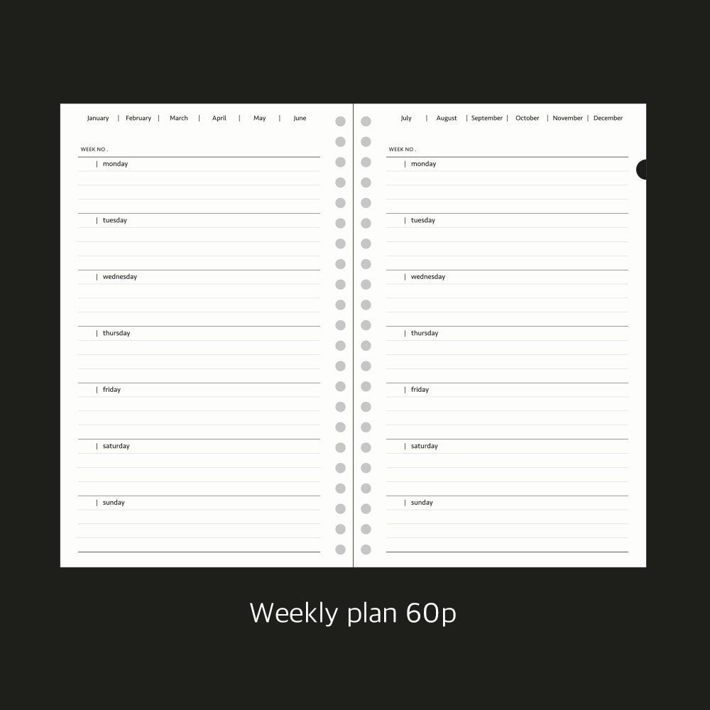 Paperian Archive Undated Weekly Planner