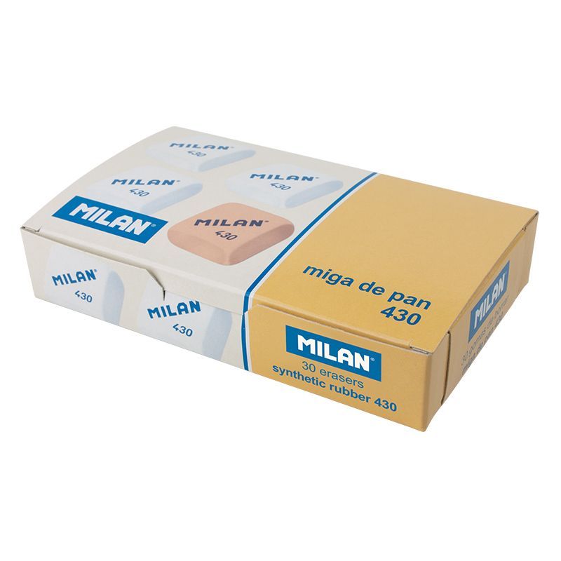 Milan Squared Synthetic Erasers 430 [Box of 30]