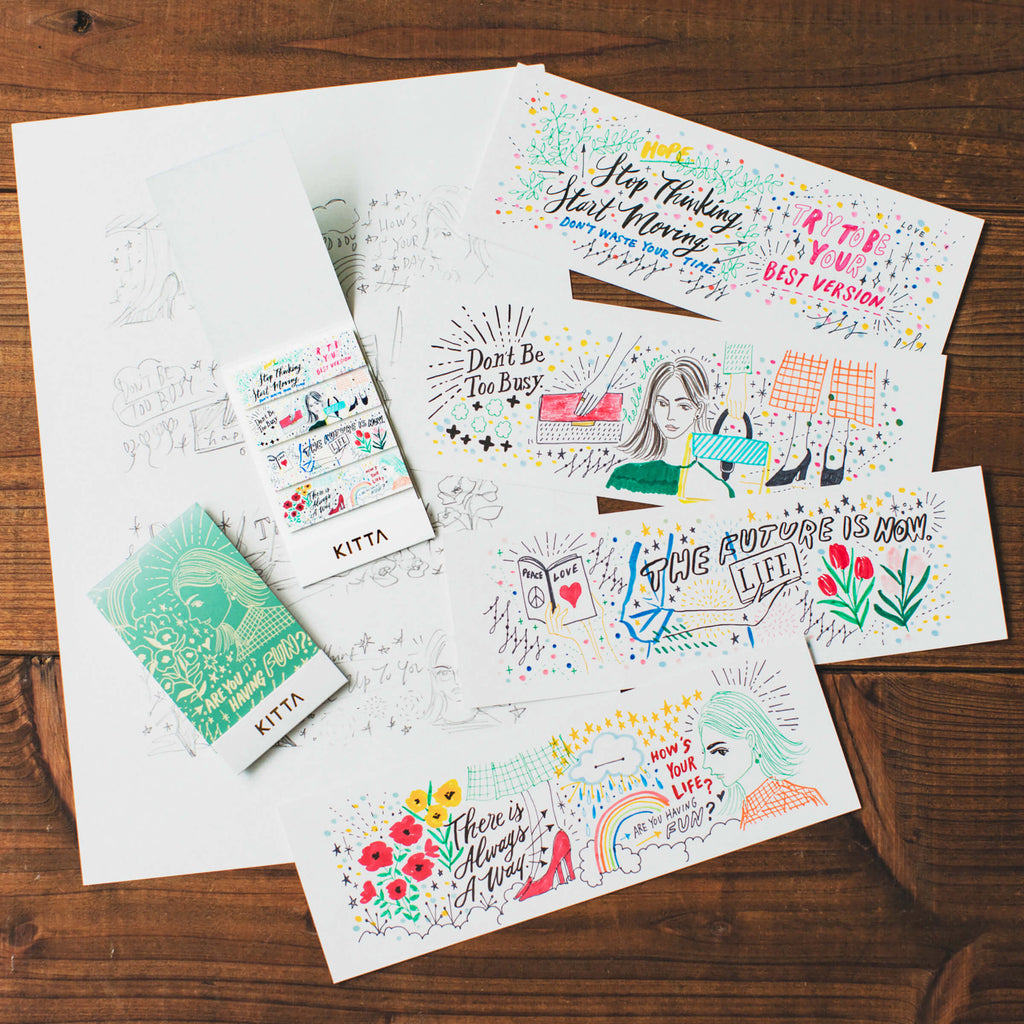 KING JIM KITTA Basic Washi Tape