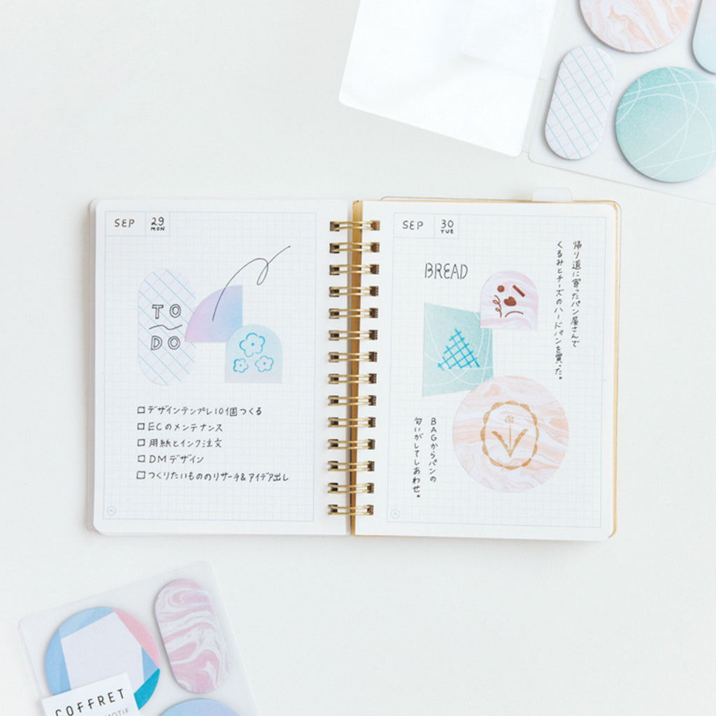 KING JIM COFFRET Cosmetic Sticky Notes Set