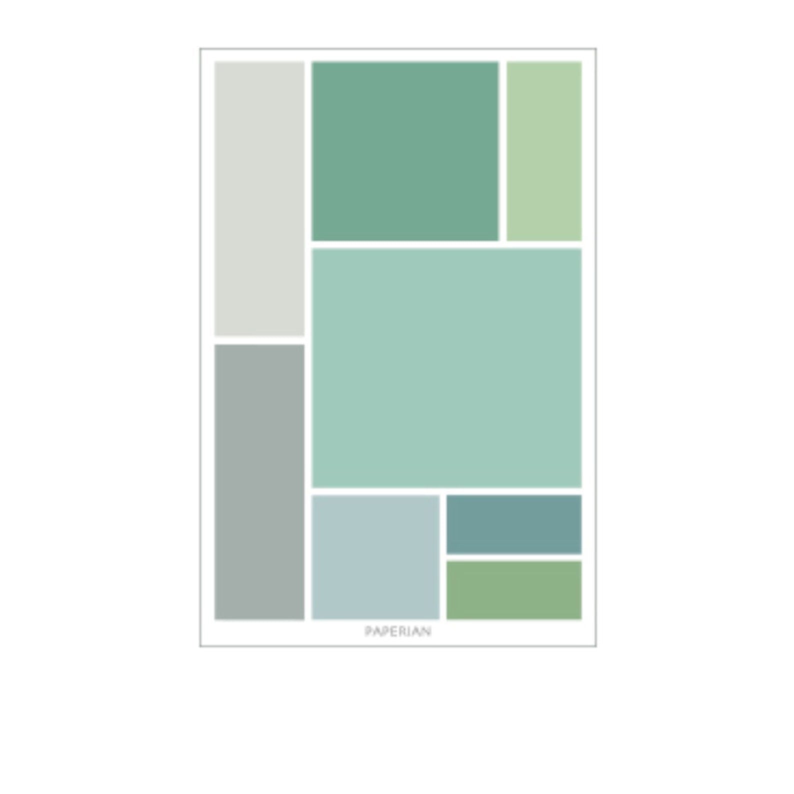 Paperian Colour Palette Stickers - Square