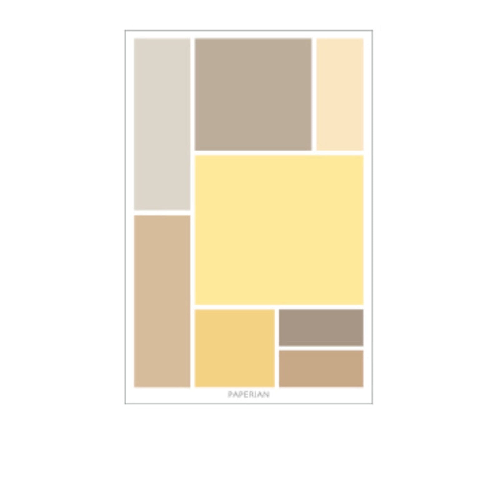 Paperian Colour Palette Stickers - Square