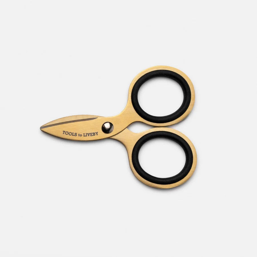 Tools to Live By -- Scissors 3" Gold