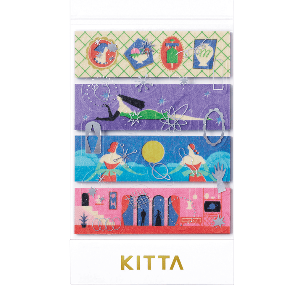 KING JIM KITTA Collage Design Stickers