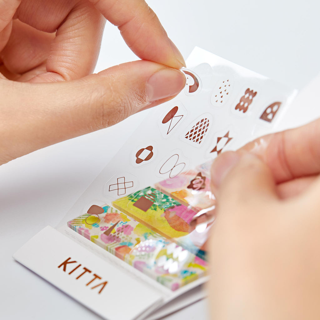 KING JIM KITTA Collage Design Stickers
