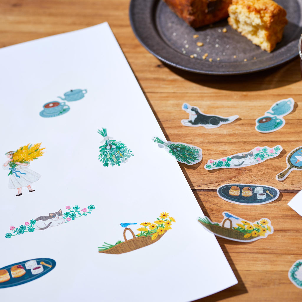 KING JIM KITTA Flake Stickers