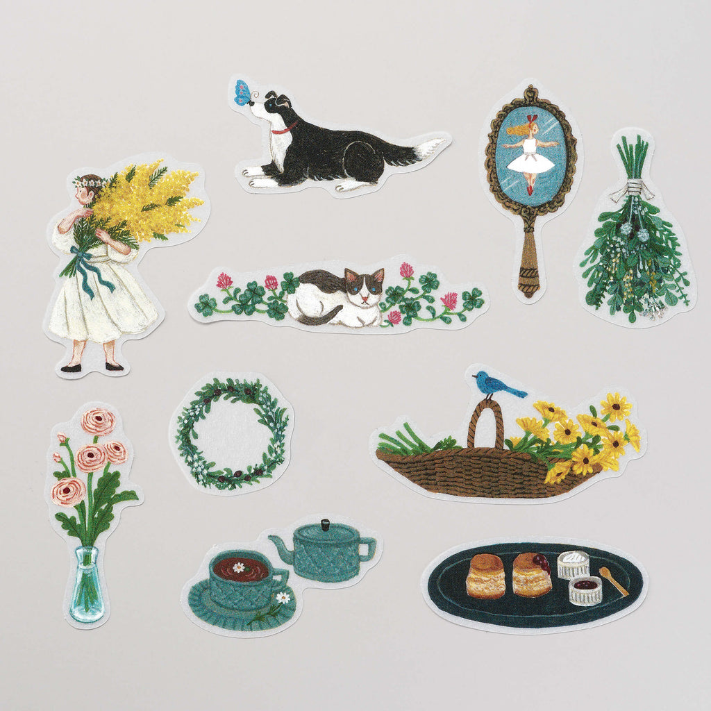 KING JIM KITTA Flake Stickers