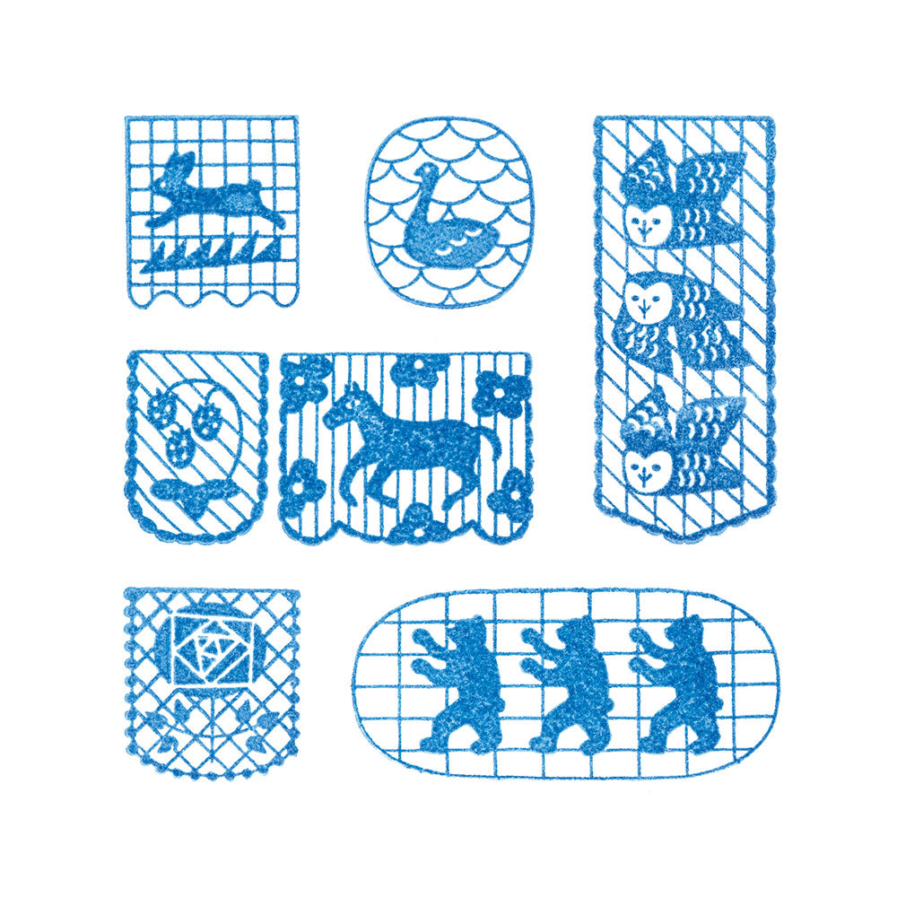 KING JIM Kori Jirushi Clear Stamps Set - (Pack of 6)
