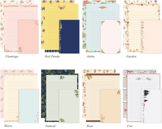 Iconic Pattern Letter Set - Garden