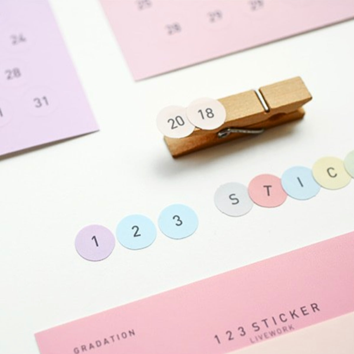 Livework 123 Number Sticker Set – 2 Sheets