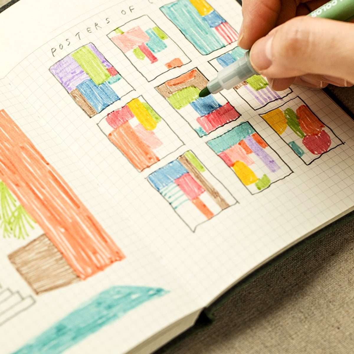Livework Agenda Small Grid Notebook