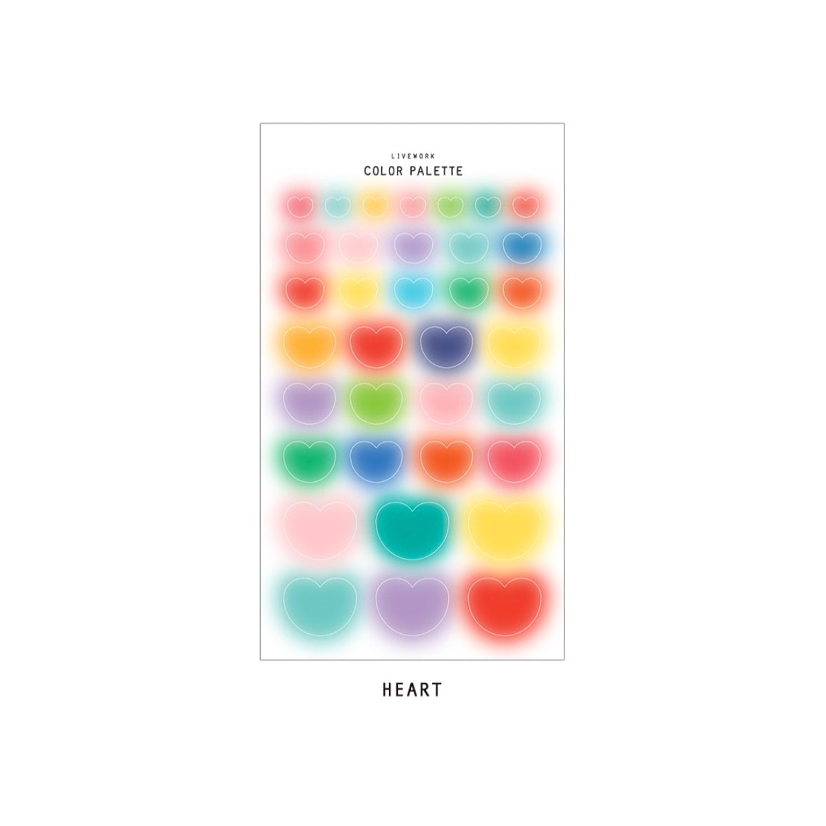 Livework Colour Palette Blur Sticker Set