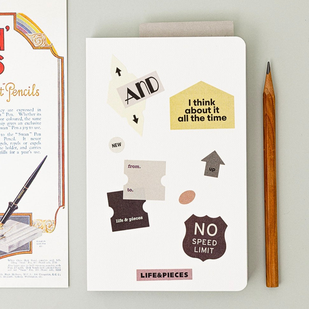 Livework LIFE & PIECES Vintage Label Sticker Set