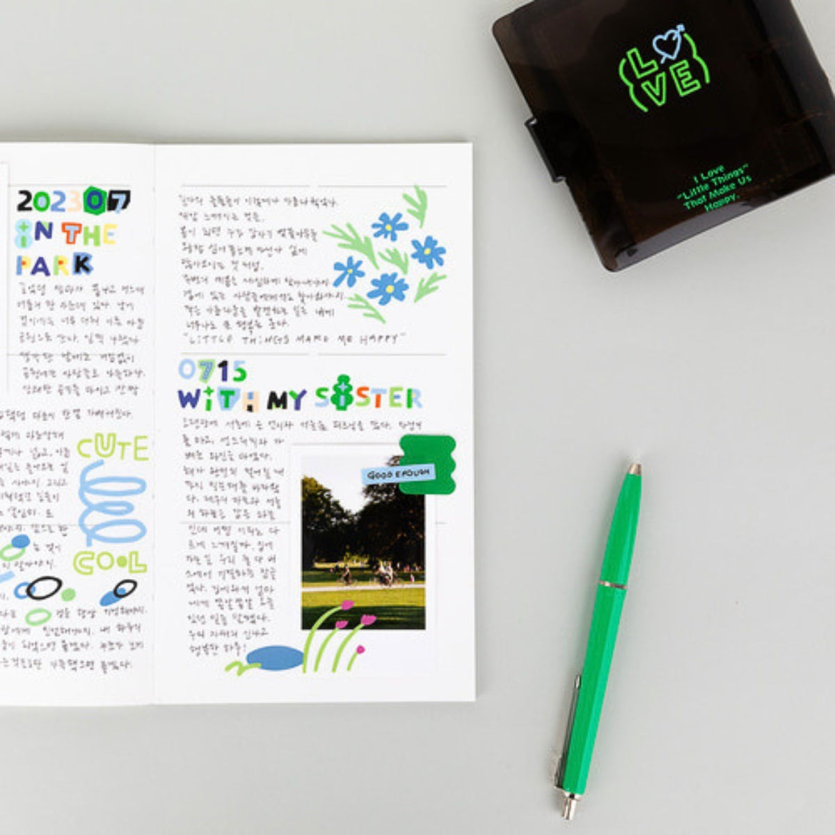 Livework Little Things Cutting Colour Typo Removable Sticker Pack – 8 Sheets