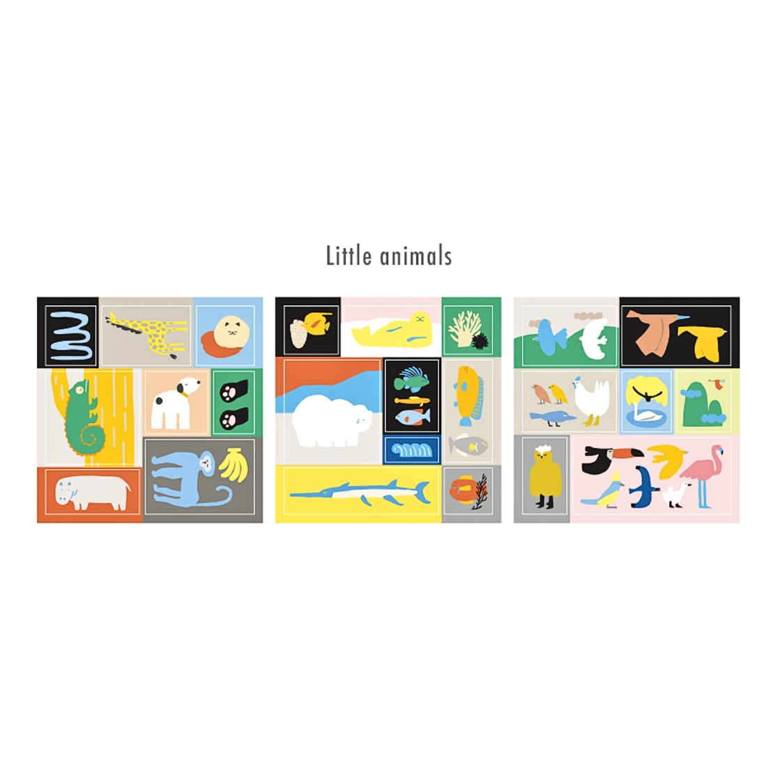Livework Little Things Square Paper Stickers – Little Animals