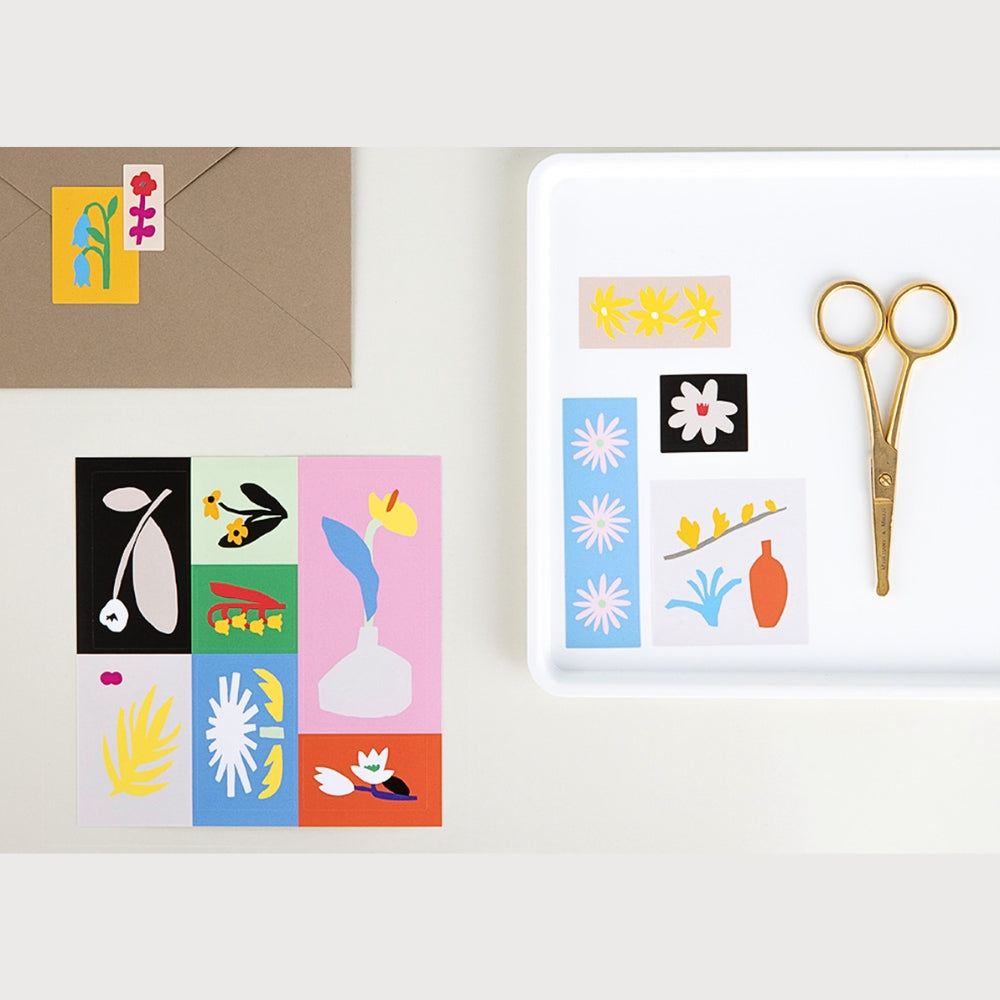 Livework Little Things Square Stickers Little Flowers (3 Sheets)