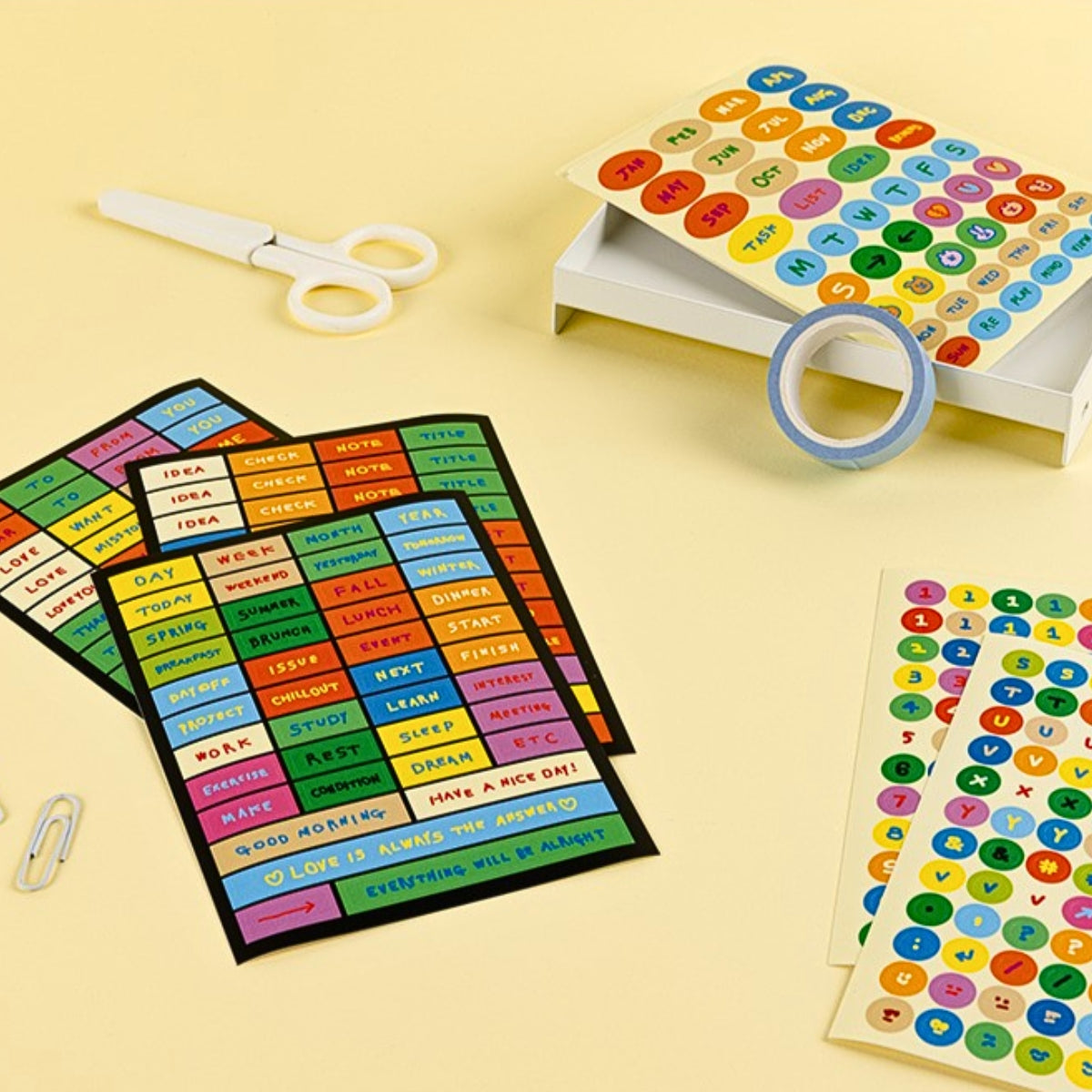 Livework Little Things Handwritten Text Sticker Pack