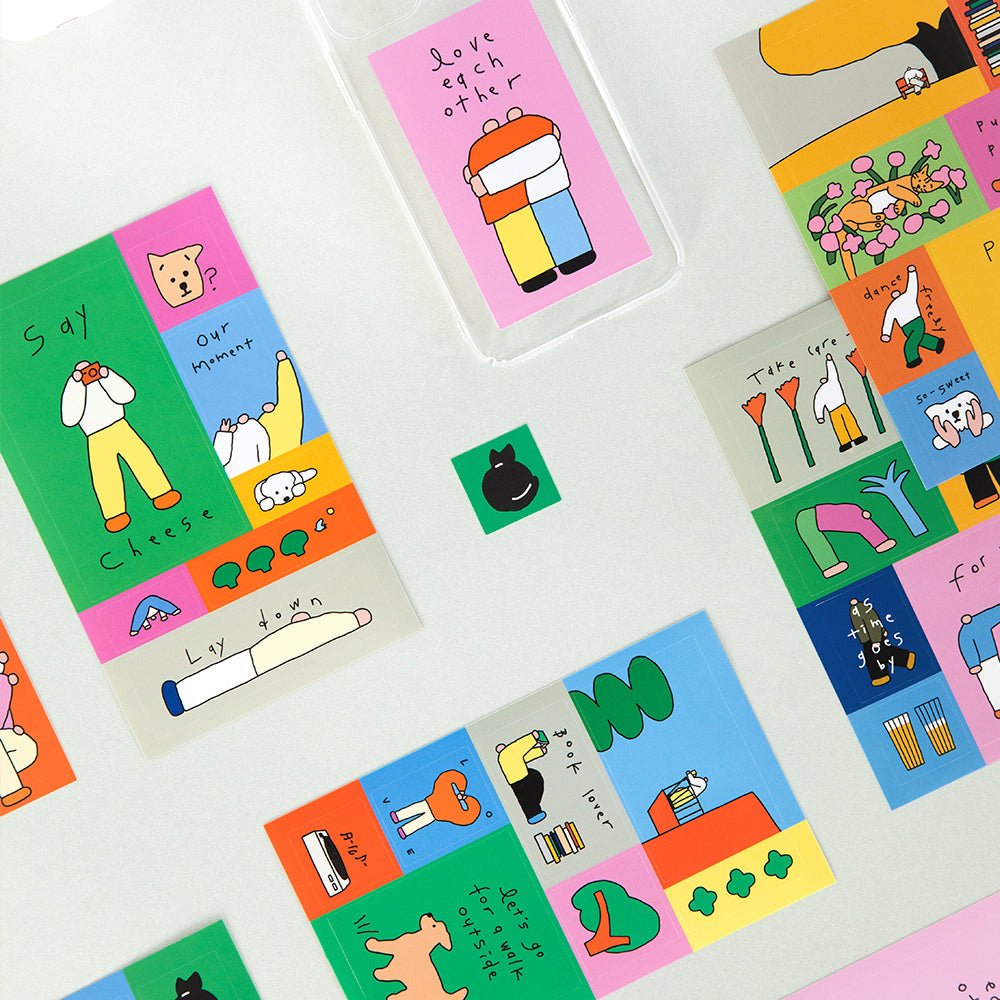 Livework Littlethings Drawing Square Sticker Pack (8 Sheets)
