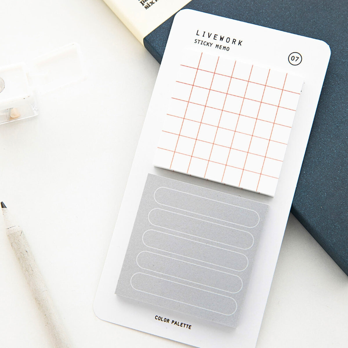 Livework Memo Sticky Note Set – 80 Sheets