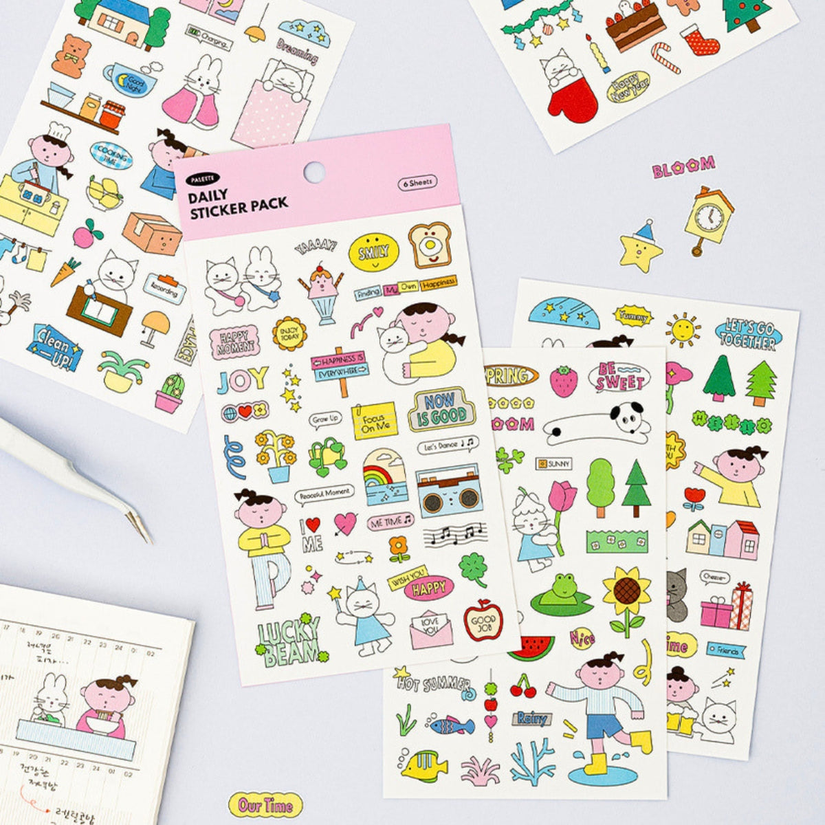 Livework Palette Removable Daily Sticker Pack