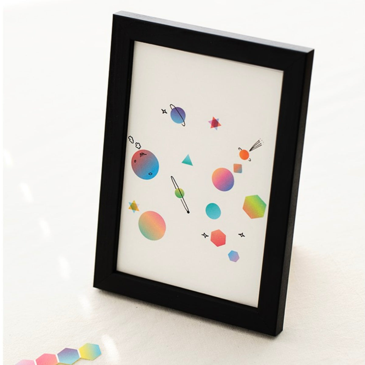 Livework Som Som Colourful Geometric Shapes Sticker Set