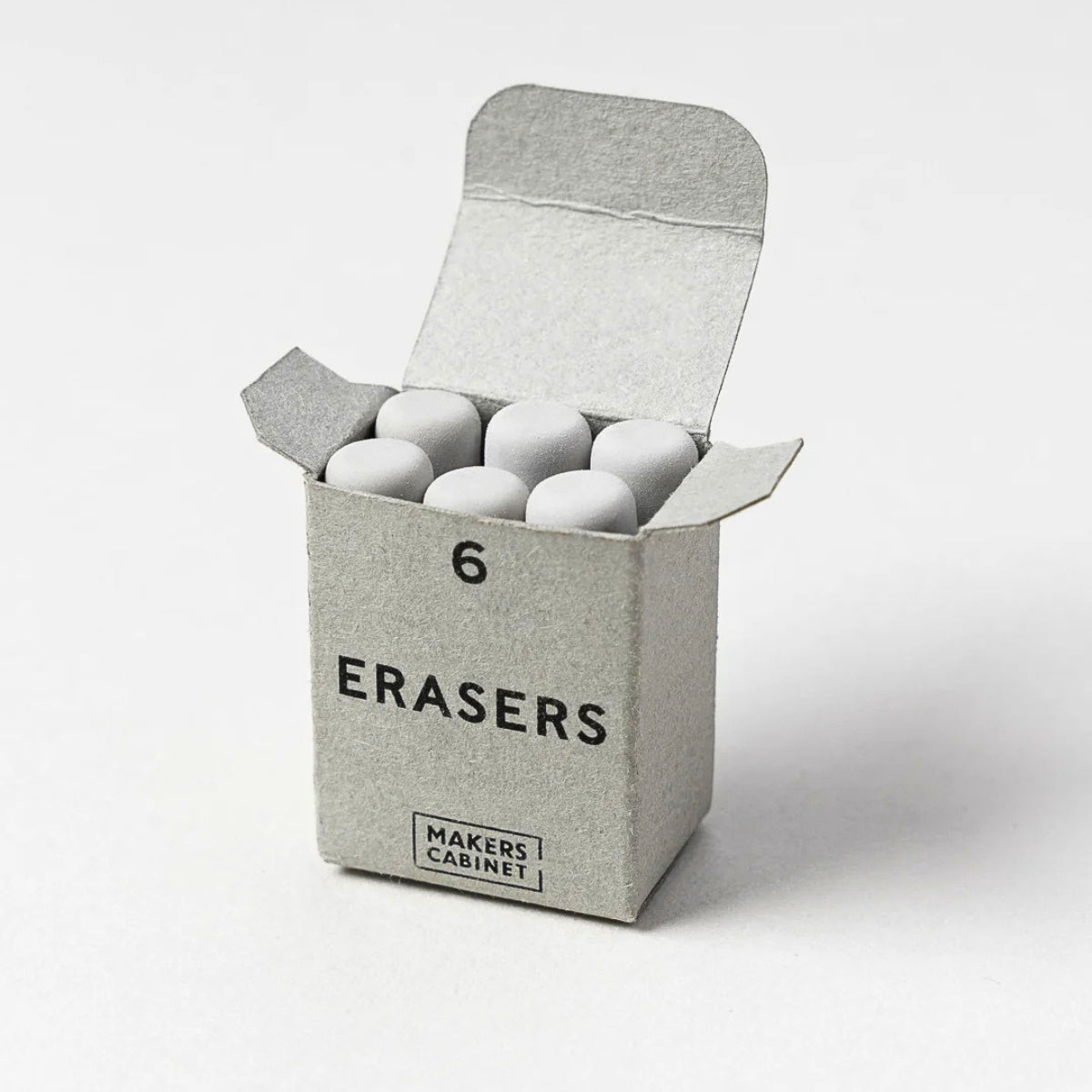 Makers Cabinet Ferrule Erasers – Set of 6
