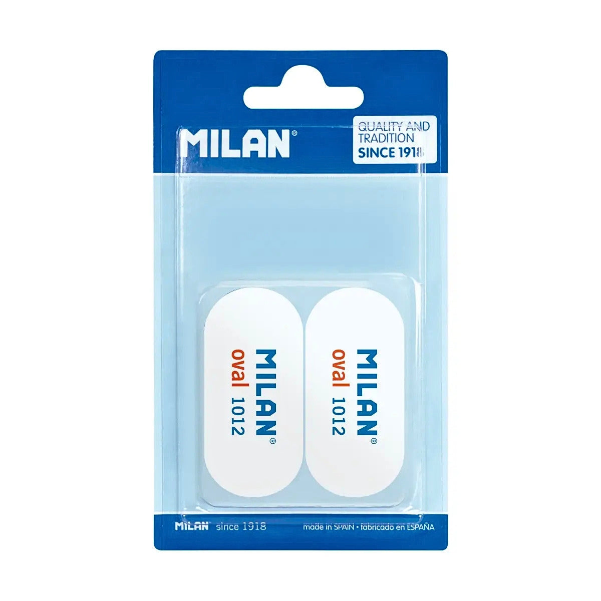 Milan 1012 Oval Erasers Set – (Set of 2)