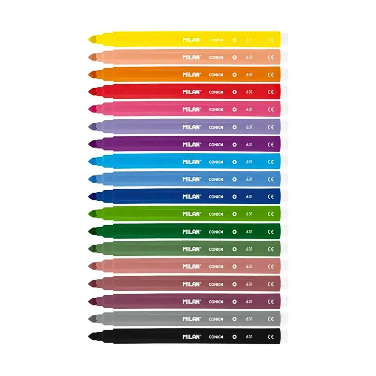 Milan Conical Tip Fibrepens Set – (Box Of 18)