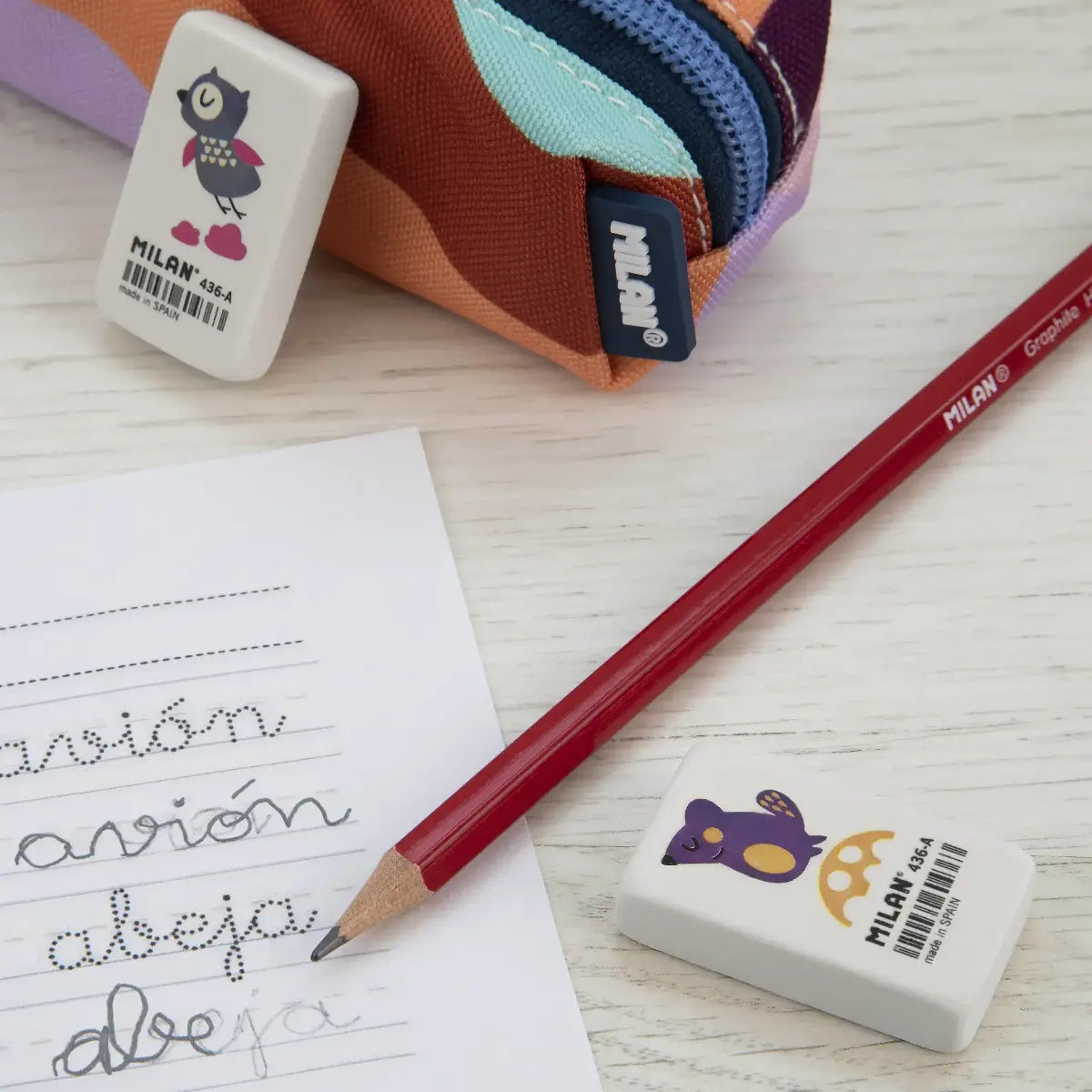 Milan Cute Animal Design Eraser 436A – (Box of 36)